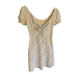NWT VRG GRL Multicolor Striped Lightweight Dress Size 6